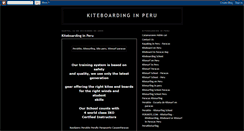 Desktop Screenshot of kiteboardinginperu.blogspot.com