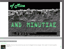 Tablet Screenshot of ofmiceandminutiae.blogspot.com