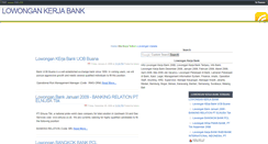 Desktop Screenshot of lowongankerjabanks.blogspot.com