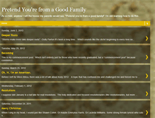 Tablet Screenshot of pretendyourefromagoodfamily.blogspot.com