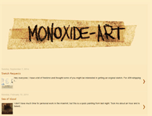 Tablet Screenshot of monoxide-art.blogspot.com