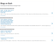 Tablet Screenshot of blogsonbush.blogspot.com
