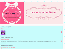 Tablet Screenshot of nana-atelier.blogspot.com