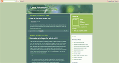 Desktop Screenshot of lenajohanson.blogspot.com