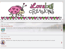 Tablet Screenshot of lovebugcreations3.blogspot.com