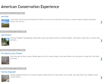 Tablet Screenshot of conservation-experience-blog.blogspot.com