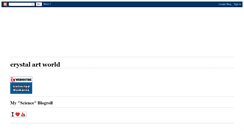 Desktop Screenshot of crystalartworld.blogspot.com