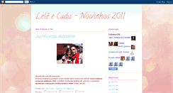 Desktop Screenshot of lelecadu-noivinhos2011.blogspot.com