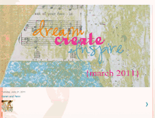 Tablet Screenshot of dreamcreateinspireretreats.blogspot.com