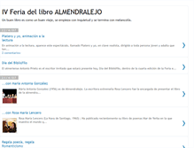 Tablet Screenshot of feriadellibroalmendralejo.blogspot.com