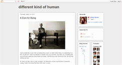 Desktop Screenshot of differentkindofhuman.blogspot.com