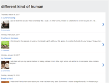 Tablet Screenshot of differentkindofhuman.blogspot.com