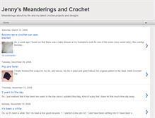 Tablet Screenshot of jennysmeanderings.blogspot.com