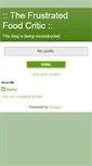 Mobile Screenshot of frustratedfoodcritic.blogspot.com