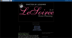 Desktop Screenshot of lesoireeeventplanning.blogspot.com