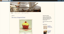 Desktop Screenshot of ingestedread.blogspot.com