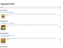 Tablet Screenshot of ingestedread.blogspot.com