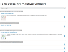 Tablet Screenshot of laeducaciondelosnativosvirtuales.blogspot.com