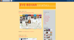 Desktop Screenshot of evebeharceramics.blogspot.com