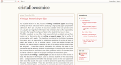 Desktop Screenshot of cristallocosmico.blogspot.com