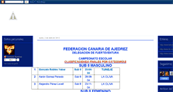 Desktop Screenshot of ajedrezfuerteventura.blogspot.com