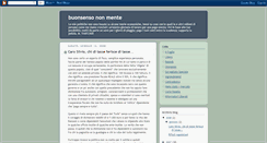 Desktop Screenshot of buonsensononmente.blogspot.com