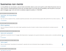 Tablet Screenshot of buonsensononmente.blogspot.com