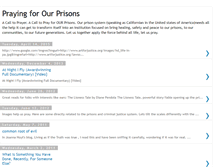 Tablet Screenshot of prayingforourprisons.blogspot.com