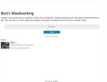 Tablet Screenshot of burtswoodworking.blogspot.com
