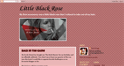 Desktop Screenshot of littleblackroseblog.blogspot.com