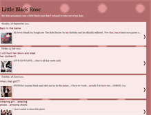 Tablet Screenshot of littleblackroseblog.blogspot.com