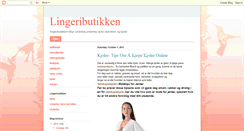 Desktop Screenshot of lingeributikken.blogspot.com