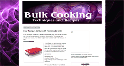 Desktop Screenshot of bulk-cooking.blogspot.com