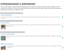 Tablet Screenshot of experimentandoeaprendendo.blogspot.com