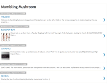 Tablet Screenshot of mumblingmushroom.blogspot.com