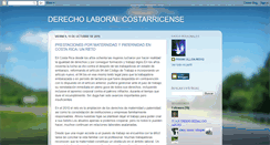 Desktop Screenshot of derecholaboralcostarricense.blogspot.com