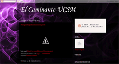 Desktop Screenshot of elcaminante-ucsm.blogspot.com