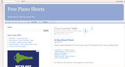 Desktop Screenshot of freepianosheetsdownload.blogspot.com