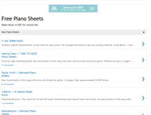 Tablet Screenshot of freepianosheetsdownload.blogspot.com