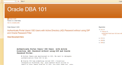 Desktop Screenshot of dba101.blogspot.com