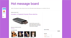 Desktop Screenshot of hotmessageboard.blogspot.com