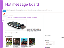 Tablet Screenshot of hotmessageboard.blogspot.com