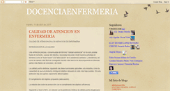Desktop Screenshot of docenciaenenfermeria.blogspot.com