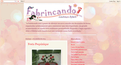 Desktop Screenshot of fabrincandolembrancas.blogspot.com