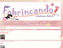 Tablet Screenshot of fabrincandolembrancas.blogspot.com