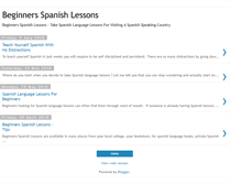 Tablet Screenshot of beginnersspanishlessons.blogspot.com