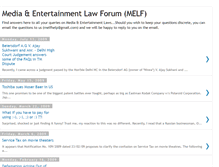 Tablet Screenshot of mediaentertainmentlawforum.blogspot.com
