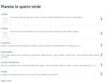 Tablet Screenshot of planetatquieroverde.blogspot.com