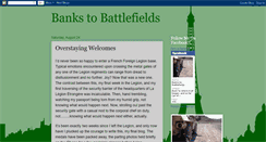 Desktop Screenshot of bankstobattlefields.blogspot.com