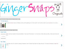 Tablet Screenshot of gingersnapsoriginals.blogspot.com